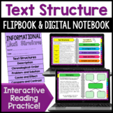 Informational Text Structures Digital Notebook & Reading Flipbook