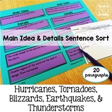 Main Idea and Supporting Details Activity Sentence Sort Gr