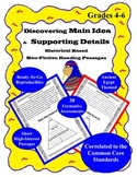 Main Idea and Supporting Details Egypt Themed Grades 4-6