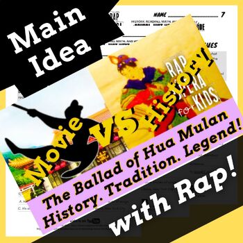 Preview of 5th and 6th Grade Main Idea and Supporting Details Fiction Passage Worksheets