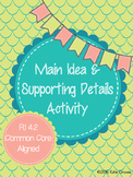 Main Idea and Supporting Details Mini Lesson #springintosavings