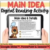 Main Idea and Supporting Details Passages - Digital Seesaw