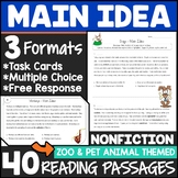 Main Idea and Supporting Details Passages For 3rd Grade Bundle