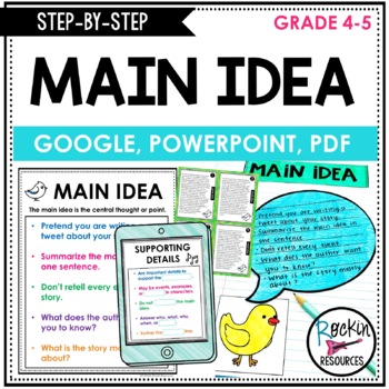 Preview of Main Idea and Supporting Details Passages - Main Idea and Details | Digital