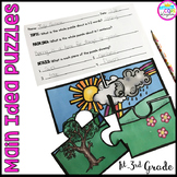 Main Idea and Supporting Details Puzzles Center Game or Activity
