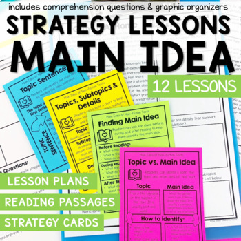 Preview of Main Idea and Supporting Details Small Group Reading Activities and Lesson Plans