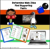 Main Idea and Supporting Facts 2nd and 3rd Grade PDF and Digital