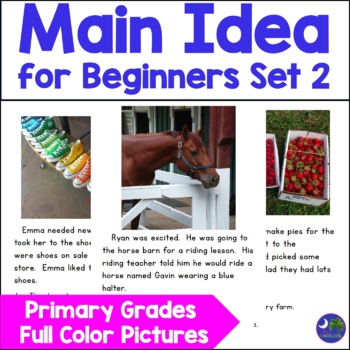 Preview of Main Idea and Supporting Details | Main Idea Elementary Level Set 2