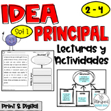 Main Idea in Spanish - Idea principal y detalles de apoyo 