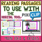Main Idea vs Details: Passages to Use with Pixiclip