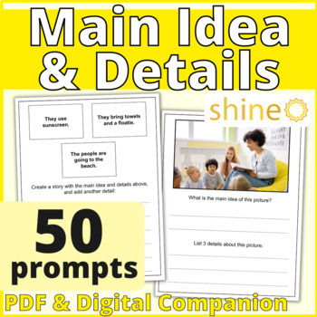 Preview of Main Ideas & Supporting Details, Reading Comprehension, Writing Speech Therapy