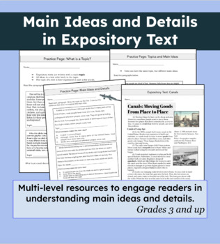 Preview of Main Ideas and Details in Expository Text