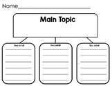 Main Topic Key Details Graphic Organizer