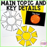 Main Topic & Key Details: The Sun | Nonfiction Text, Graph