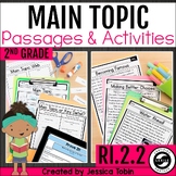 Main Topic and Key Details 2nd Grade Reading Lessons and A