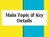 Main Topic and Key Details Lesson Plan