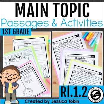 Preview of Main Topic and Supporting Details Graphic Organizers, Passages, Unit RI.1.2 Idea