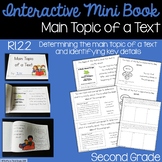Main Topic of a Text Interactive Mini Book RI.2.2