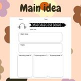 Main idea and key details worksheet