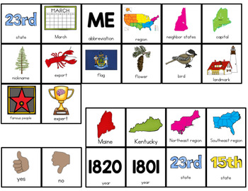 Maine Adapted Books (Level 1 and Level 2) Maine State Symbols TpT