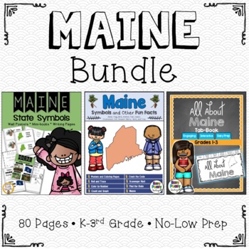 Preview of Maine Bundle - Three Sets of Lesson Helps