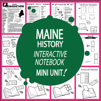 Preview of Maine State History Unit + AUDIO – ALL Maine State Study Content Included