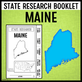 Maine State Report Research Project Tabbed Booklet | Guide