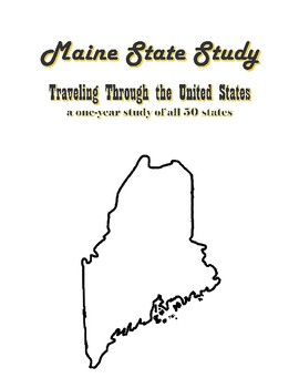 Preview of Maine State Study - FREE Sample Lesson