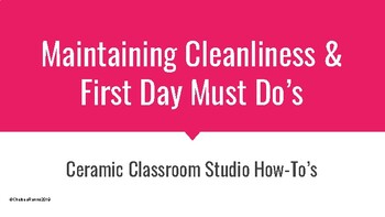 Preview of Maintaining Cleanliness and First Day How-To's: A Teacher Guidebook