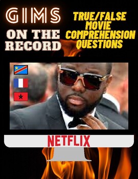 Preview of Maître Gims On the Record (Netflix Documentary) Vrai/Faux comprehension question
