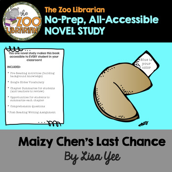 Preview of Maizy Chen's Last Chance by Lisa Yee/CCSS Aligned Novel Study
