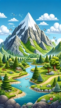 Preview of Majestic Peaks: Mountain Poster