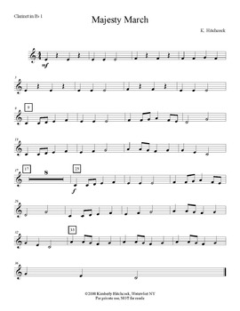 Preview of Majesty March – Very Easy Beginning Band arrangement