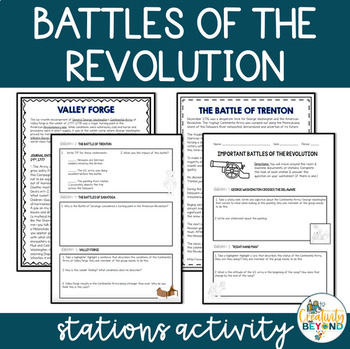 Preview of Major Battles of the American Revolution Stations