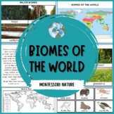 Major Biomes of the World Montessori Blackline Student Boo