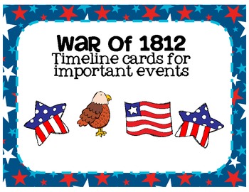 Preview of War of 1812 Timeline Cards