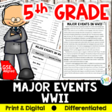 Major Events of WW2 DIGITAL DIFFERENTIATED Reading (SS5H4,