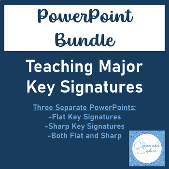 Preview of Major Key Signature - Teaching PowerPoints BUNDLE!