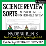 Major Nutrients Review Sort | Printable, Digital & Easel