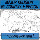 Major Religion by Country &  Region Map/Charts  **Coloring