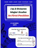 Major Scales Booklet for Str. Orchestra in 1st position. (