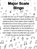 Major Scale (Low Do - High Do) Bingo!