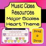 Major Scales Drag & Drop - Heart Theme