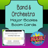 Major Scales for Band and Orchestra Students Boom Cards (w