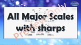 Major Scales with sharps | G D A E B F# C# | Circle of Fif