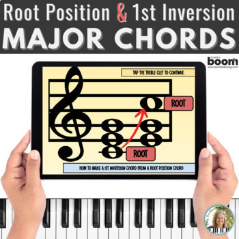 Preview of Major Triads BOOM™ Cards - Root Position & 1st Inversion Chords without Clipart