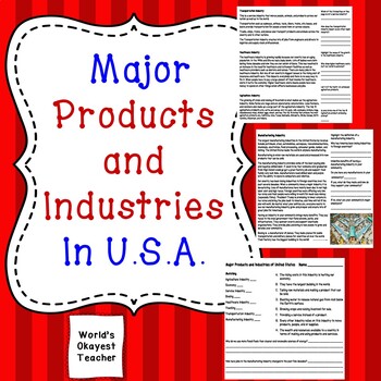 Preview of Major U.S. Products and Industries