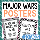 Major War Posters | World History Timeline Activity | Soci