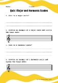 Major and Harmonic Scales - Quiz