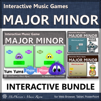 Preview of Major Minor Melody Games - Interactive Music Games {Bundle}